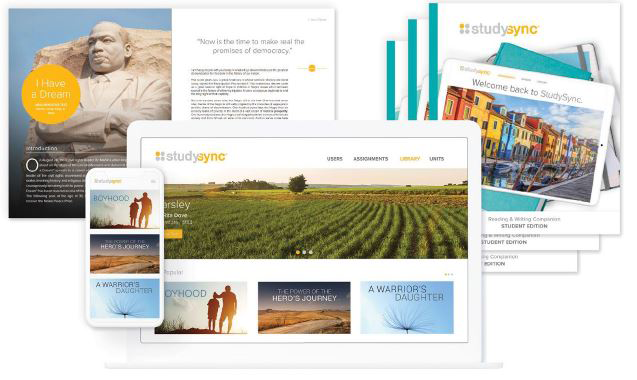 Examples of StudySync print and digital resources